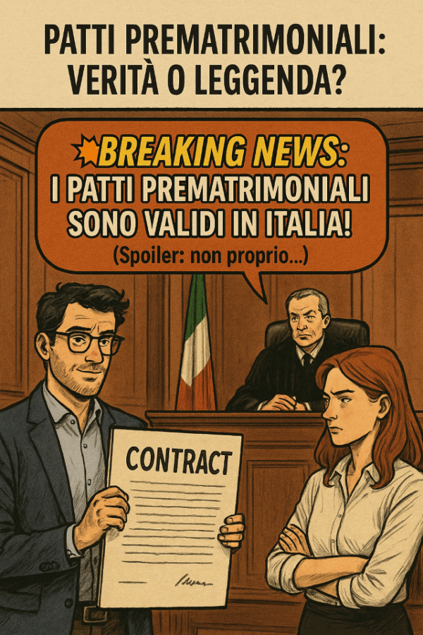 Patti prematrimoniali in Italia: svolta storica? No, non ancora. Solo un (piccolo) spiraglio.