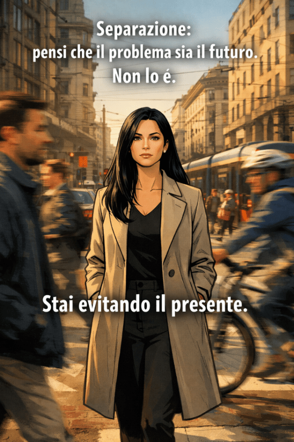 Separazione: non è il futuro il problema. È il presente che stai evitando.