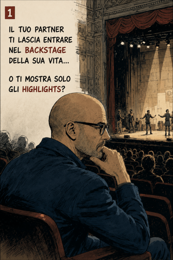 Il tuo partner ti lascia entrare nel backstage della sua vita… o ti mostra solo gli highlights?